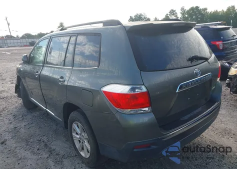 2011 Toyota Highlander Se V6 из США, поврежденный, VIN 5TDBK3EHXBS087599